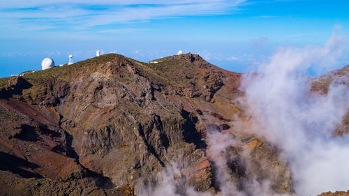 Panoramic view of waterfall