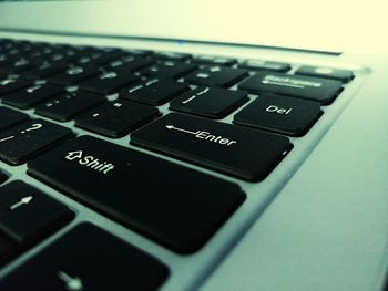 Close-up of computer keyboard