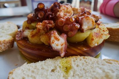 Close-up of food in plate