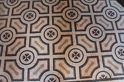 Full frame shot of tiled floor