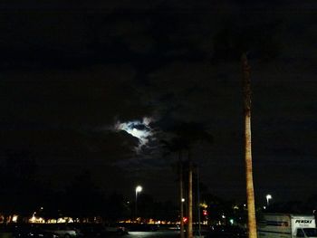 Illuminated city at night