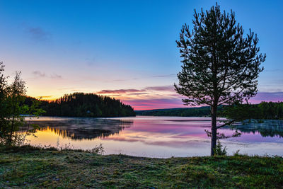 Sunrise in juotasniemi, lapland finland.