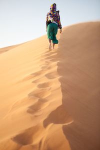 Tourists in desert