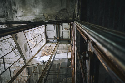 Interior of abandoned building