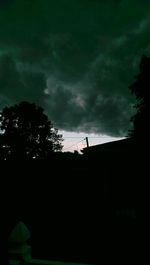 Low angle view of cloudy sky