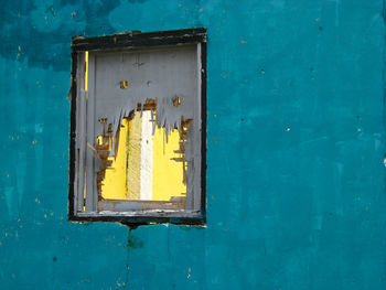 Abandoned window of house