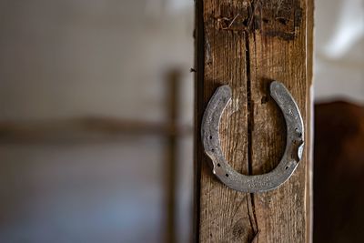 Close-up of door knocker