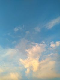 Low angle view of clouds in sky