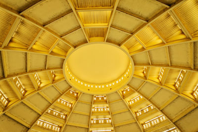 Low angle view of ceiling of building