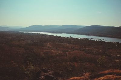 Scenic view of mountains