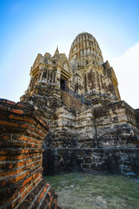 Low angle view of historical building against sky