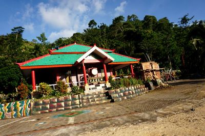 Traditional building against sky