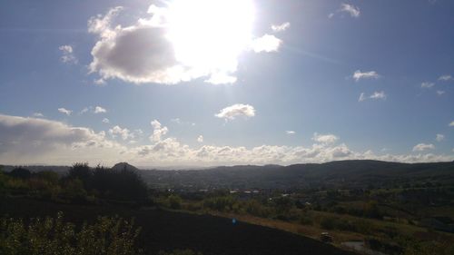 Scenic view of landscape against sky