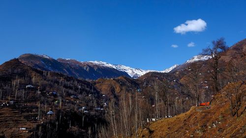 Scenic view of mountain against sky