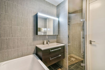 Interior of bathroom