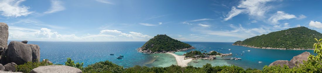 Panoramic view of sea against sky