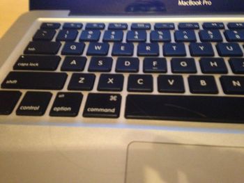 Close-up of laptop
