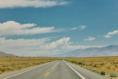 Isolated highway during the summer in the desert of baja, mexico.