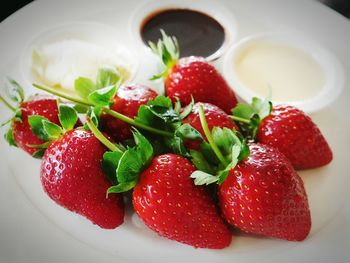 Close-up of strawberries