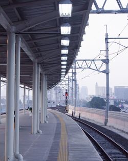 Railroad station platform