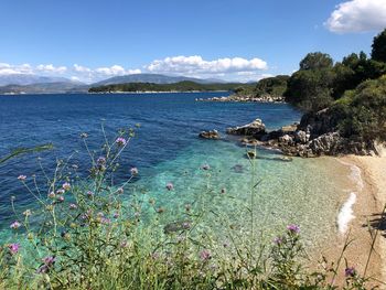 Scenic view of sea against sky