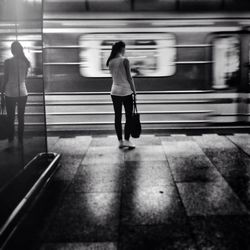 People at subway station