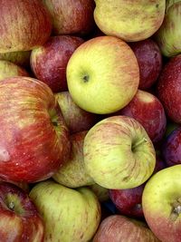 Full frame shot of apples for sale 
