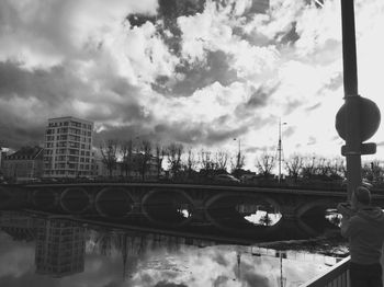 Low angle view of cloudy sky