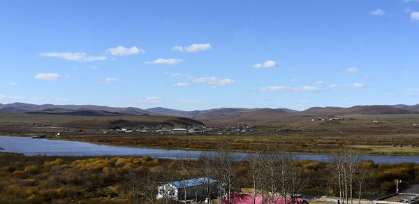 Scenic view of landscape against sky