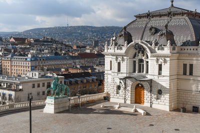 Royal riding hall at buda castle in budapest, hungary