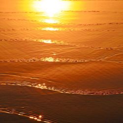 Scenic view of sunset over sea