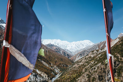 Low angle view of mountain against sky