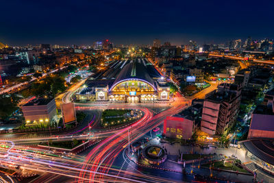 Bangkok railway station, ancient architecture and famous classic building landmark in bangkok city