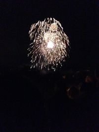 Fireworks display at night