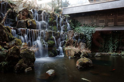 View of waterfall