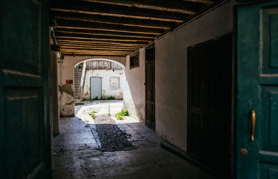 Interior of abandoned house