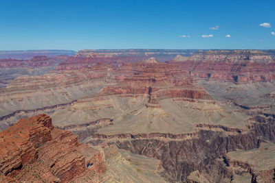 Aerial view of dramatic landscape