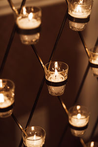 Close-up of tea light candle