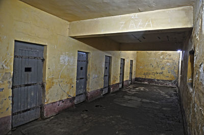 View of empty corridor