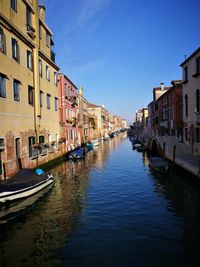 Canal amidst buildings in city