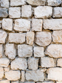 Full frame shot of stone wall