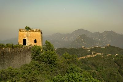 Great wall of china at sunrise