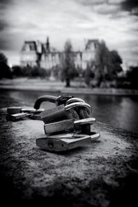 Close-up of boat in water
