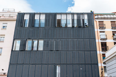 Low angle view of building against sky