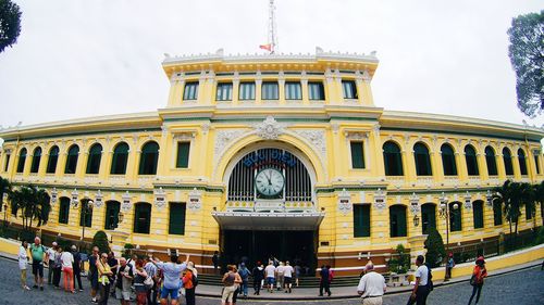 Facade of historical building