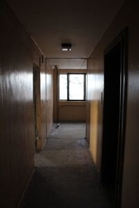 Interior of empty corridor