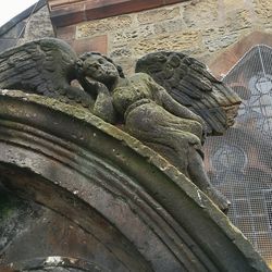 Close-up of statue in water