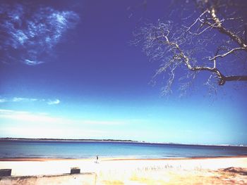 Scenic view of calm sea against sky