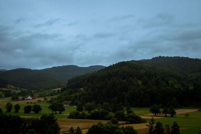 Scenic view of landscape against sky