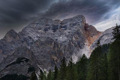 Panoramic view of rocky mountains against sky